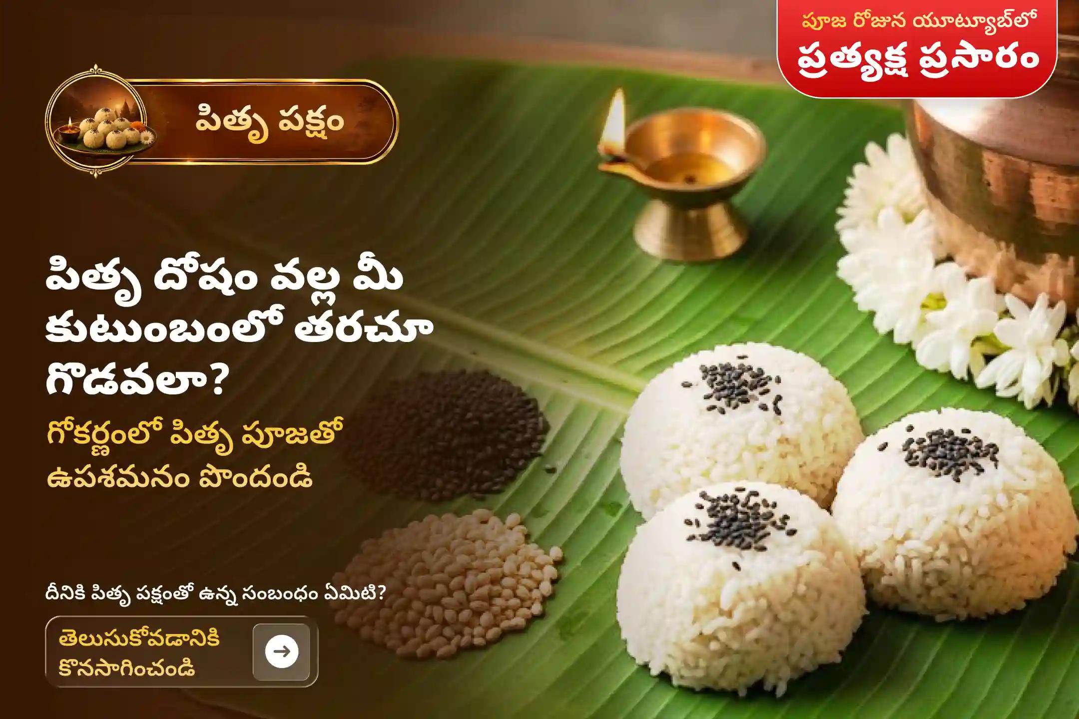 పితృపక్షం మొదటి రోజున 'గోకర్ణ క్షేత్రంలో పితృదోష పరిహార పూజ'లో పాల్గొనండి. మరణించిన మీ పితృదేవతలకు ఆత్మశాంతిని ప్రసాదించండి, పితృదోషాలను శాంతింపజేయండి మరియు దీర్ఘకాలిక కుటుంబ కలహాలను తొలగించుకోండి.