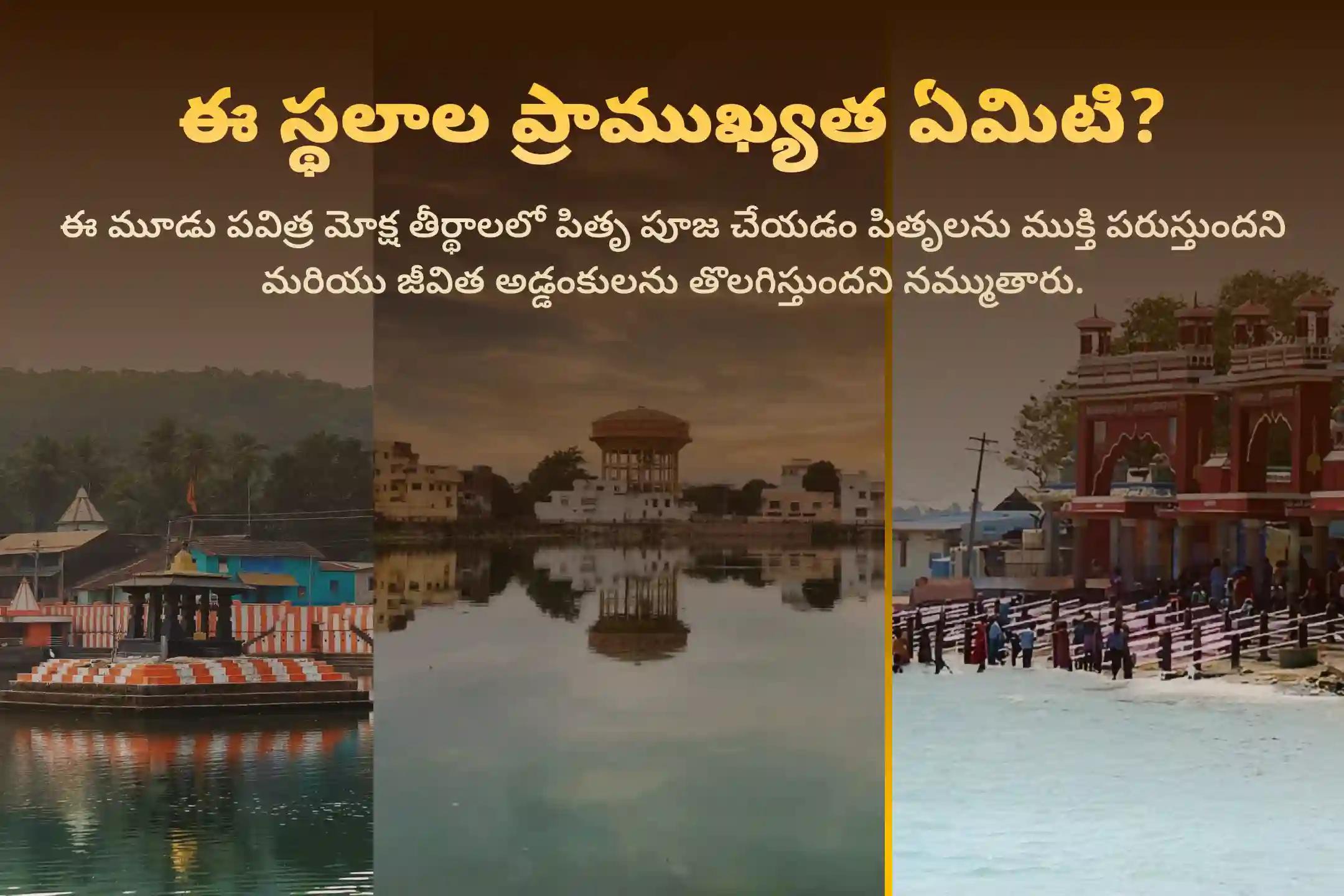 పితృల శాపాన్ని తొలగించి, మరణించిన ఆత్మలకు శాంతిని చేకూర్చడానికి పితృ పక్షం మొదటి రోజు 3 మోక్ష తీర్థాల ప్రత్యేక గోకర్ణ - కాశీ - రామేశ్వరం ఘాట్ పితృ శాంతి పూజ మరియు హోమంలో పాల్గొనండి