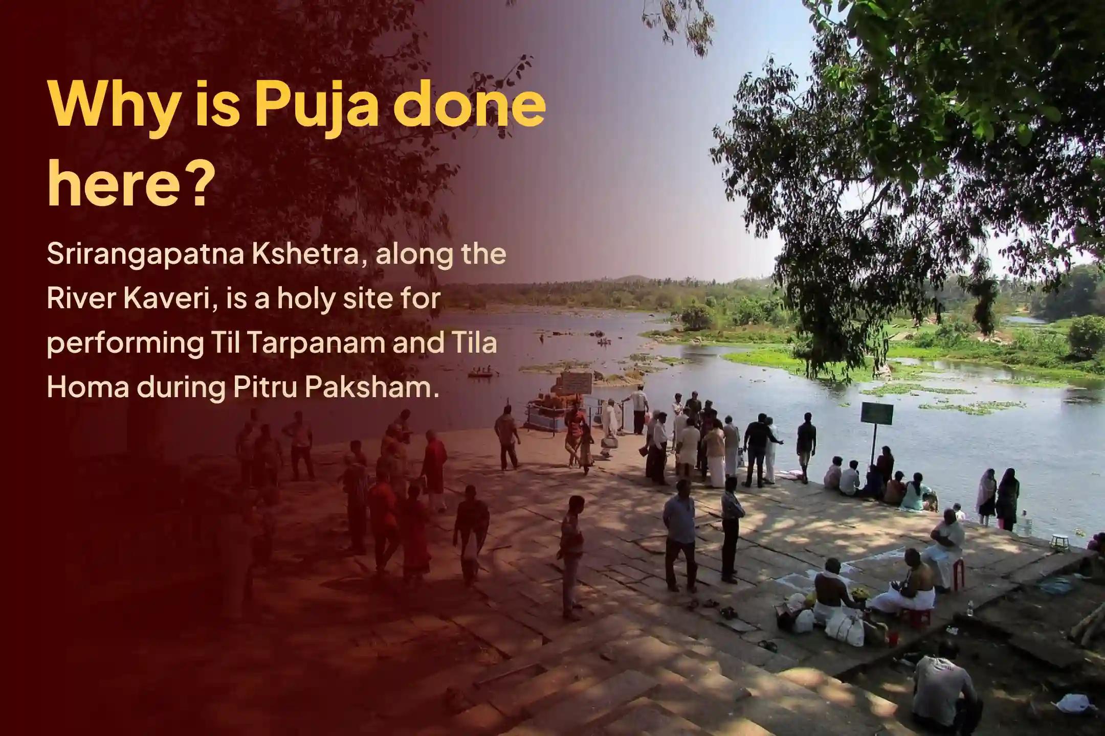Participate in the 'Srirangapatna Pitru Til Tarpanam and Tila Homa' on the first day of Pitru Paksham to grant eternal peace to ancestral souls, pacify Pitru Dosha, and resolve long-standing family disputes. 