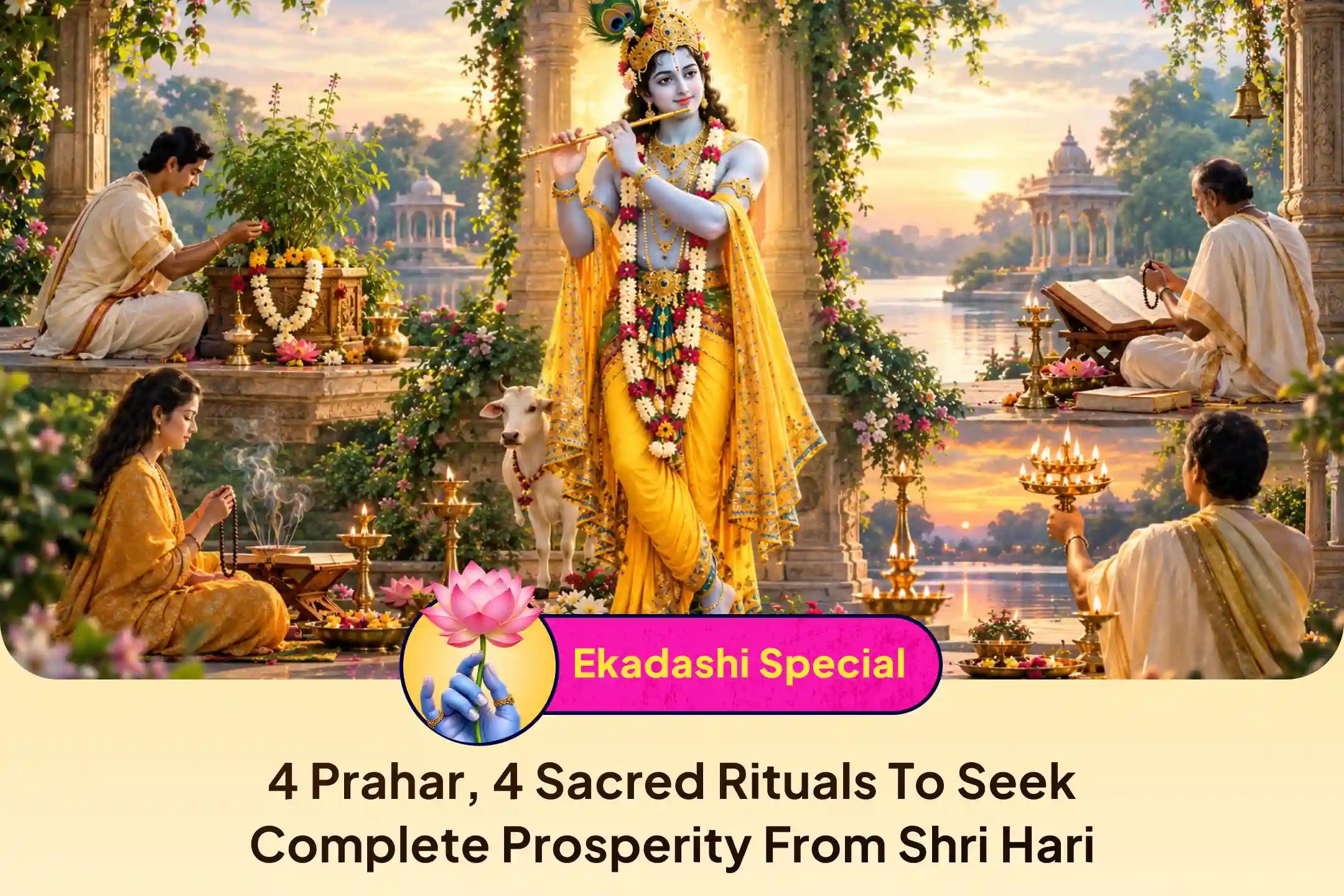 Spend four Prahars in devotion to Shri Hari in Vrindavan and experience divine grace!