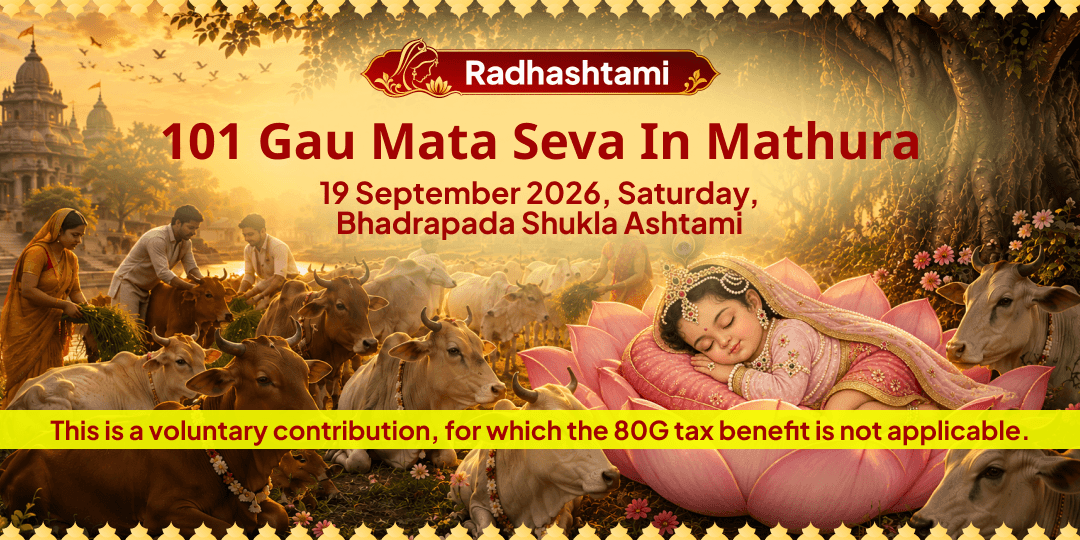Radhashtami 101 Gau Mata Seva in Mathura