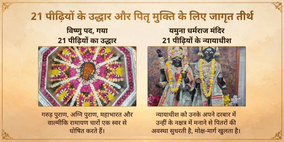 महा भरणी यमराज-विष्णुपद गया 21 पीढ़ी पितृ कुल उद्धार सेवा