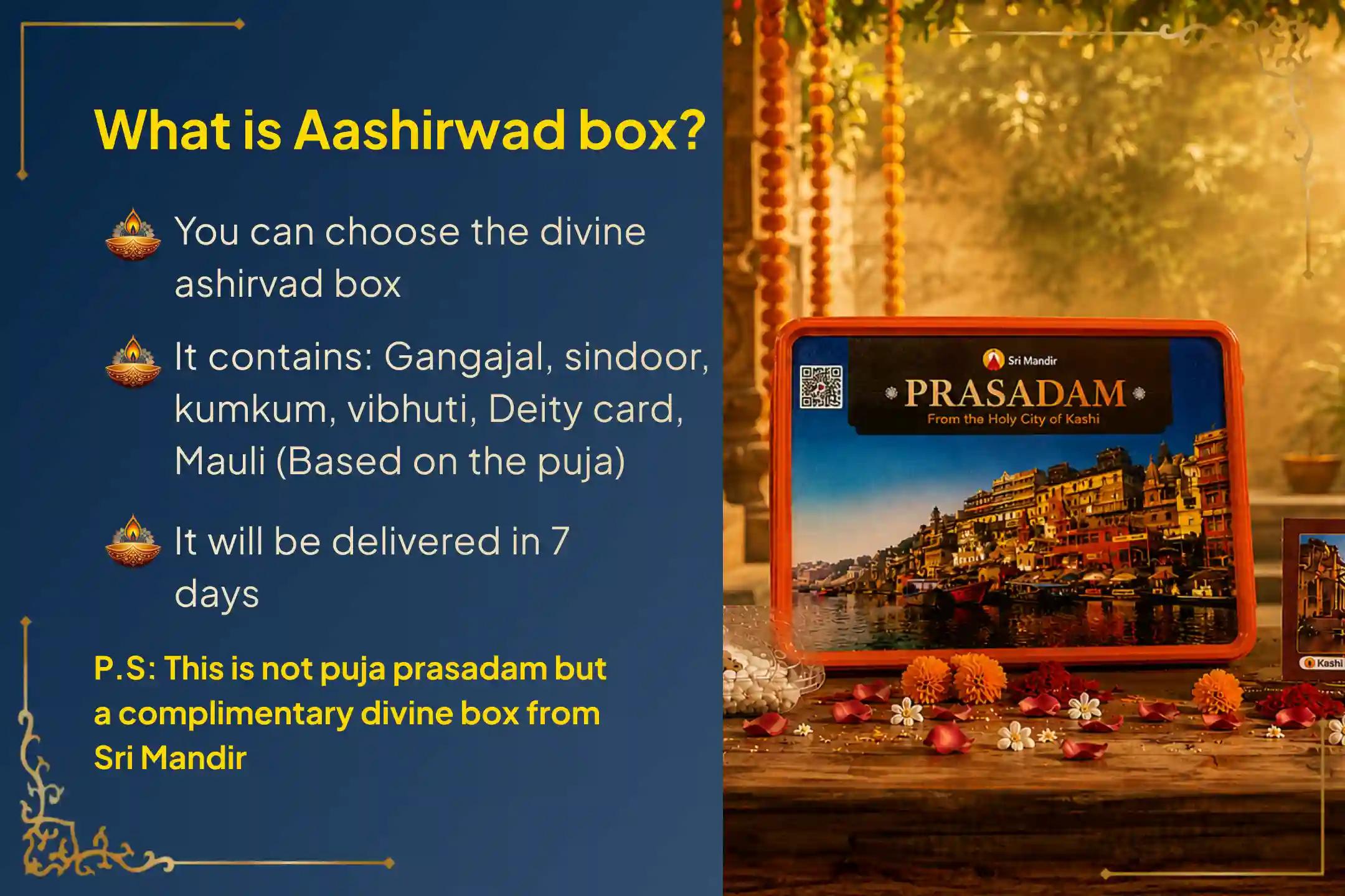 Participate in the sacred 'Kashi Sarva Pitru Shanti Puja and 21 Brahmin Bhojana Daana Seva' to obtain ancestral karmic relief, resolve family disputes, and liberate departed souls.