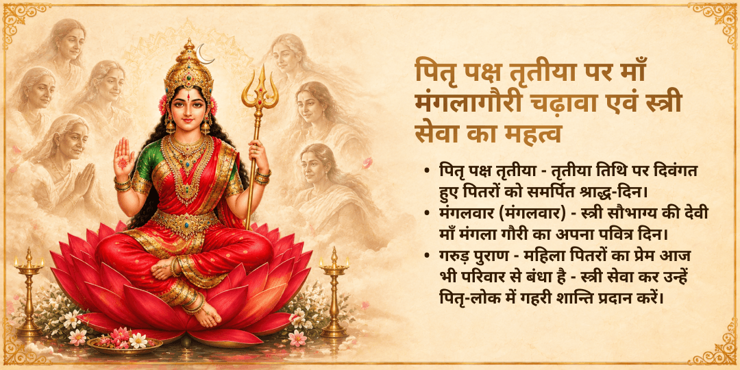 पितृ पक्ष तृतीया गयाजी मंगला गौरी शक्तिपीठ चढ़ावा एवं त्रिवेणी संगम जरूरतमंद महिला सेवा