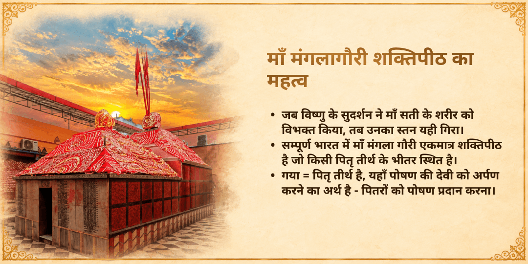 पितृ पक्ष तृतीया गयाजी मंगला गौरी शक्तिपीठ चढ़ावा एवं त्रिवेणी संगम जरूरतमंद महिला सेवा