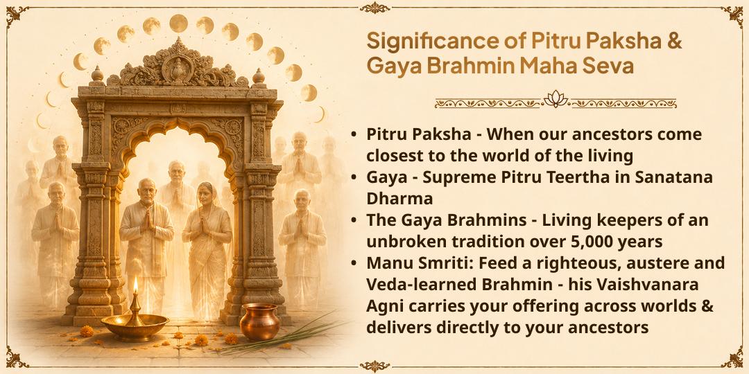 Pitru Paksha Shraddh Complete 15-Day Gaya Ji Pitru Moksha Brahmin Mahaseva