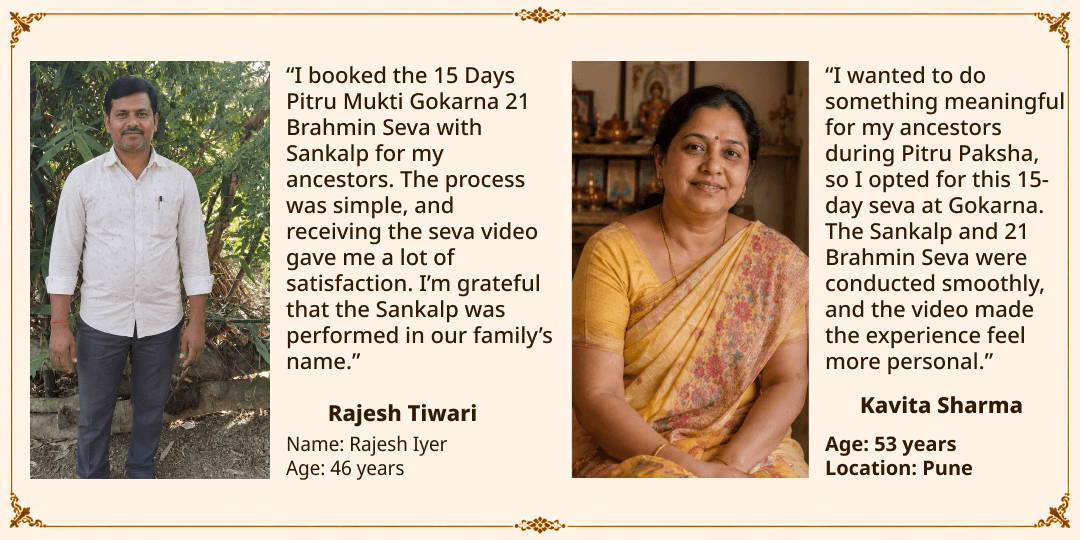 Pitru Paksha Shraddh 15 Days Pitru Mukti Gokarna 21 Brahmin Seva Sankalp