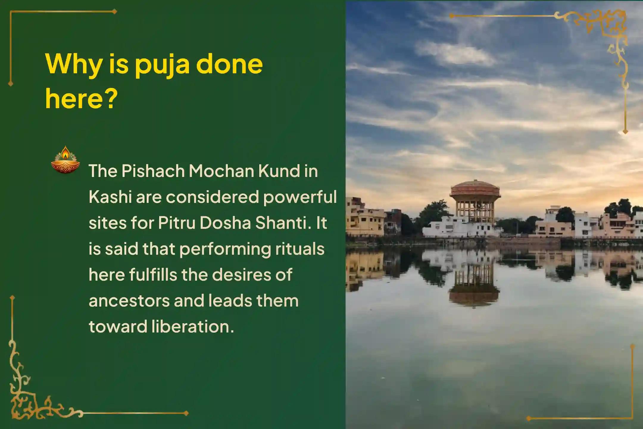 Participate in the sacred 'Kashi Sarva Pitru Shanti Puja and 21 Brahmin Bhojana Daana Seva' to obtain ancestral karmic relief, resolve family disputes, and liberate departed souls.