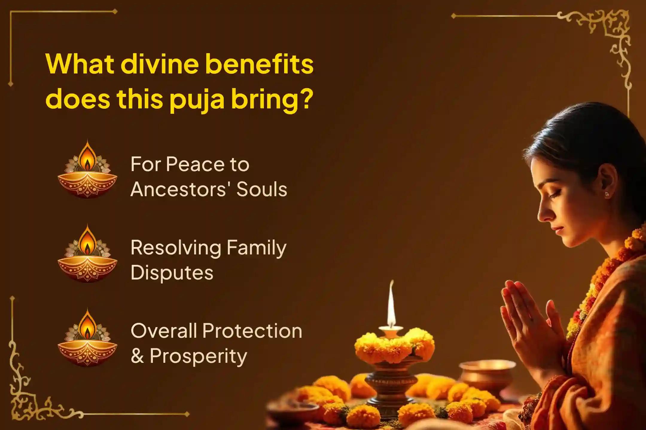 Participate in the Mahalaya Amavasya Dakshin Kashi Gokarna Special Narayana Bali, Tripindi Shradh, and Tila Homa for peace to your ancestors' souls and resolving family disputes