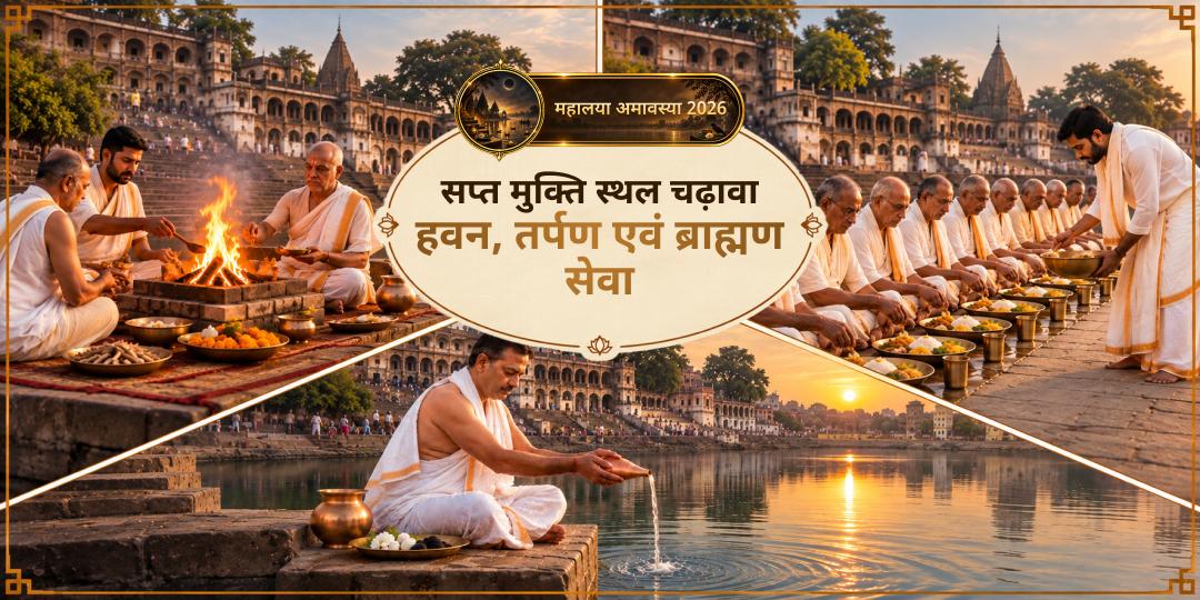 महालया सर्व पितृ अमावस्या - वर्ष की सर्वोच्च पितृ तिथि में सात मुक्ति स्थलों पर सेवा करें! ज्ञात-अज्ञात सभी पितरों के एकसाथ उद्धार हेतु अभी सहभागी बनें!