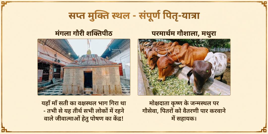महालया सर्व पितृ अमावस्या गया सप्त मुक्ति स्थल चढ़ावा, हवन, तर्पण एवं ब्राह्मण सेवा
