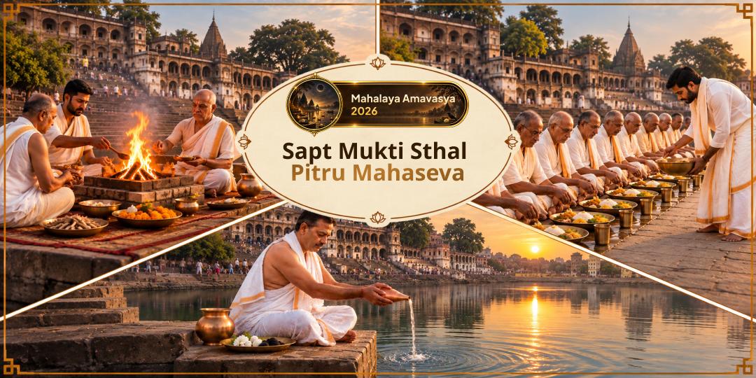 On Mahalaya Sarva Pitru Amavasya - Grant Pitru Shanti to all known and unknown ancestors Through Sapta Mukti Sthal Seva!