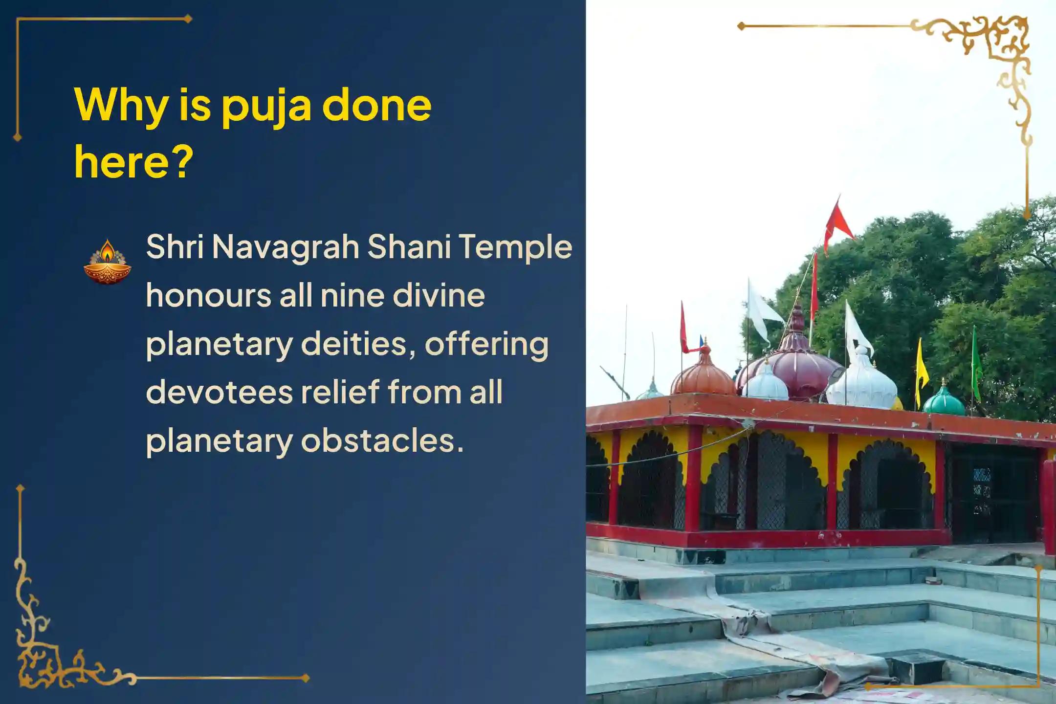 Participate in the Shani Amavasya Midnight Prahar Shani Shanti Puja during the year's final Shani Amavasya to remove severe life obstacles, overcome adversities, and seek the divine protection of Shani Deva.