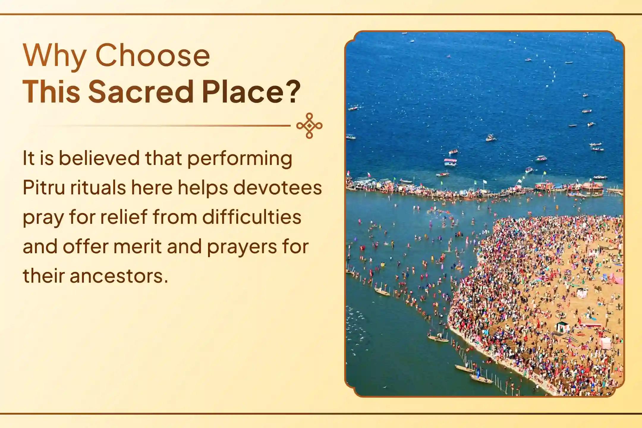 A special opportunity to pray for your ancestors at Triveni Sangam.