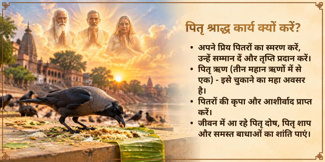 पितृ पक्ष श्राद्ध पितृ तृप्ति गया जी कागवास (काक बलि) सेवा