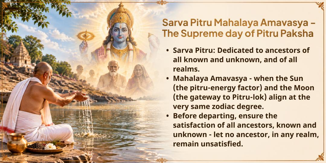 Mahalaya Sarva Pitru Amavasya Kutup Muhurat Gaya Tarpan for Liberation of 7 Generations
