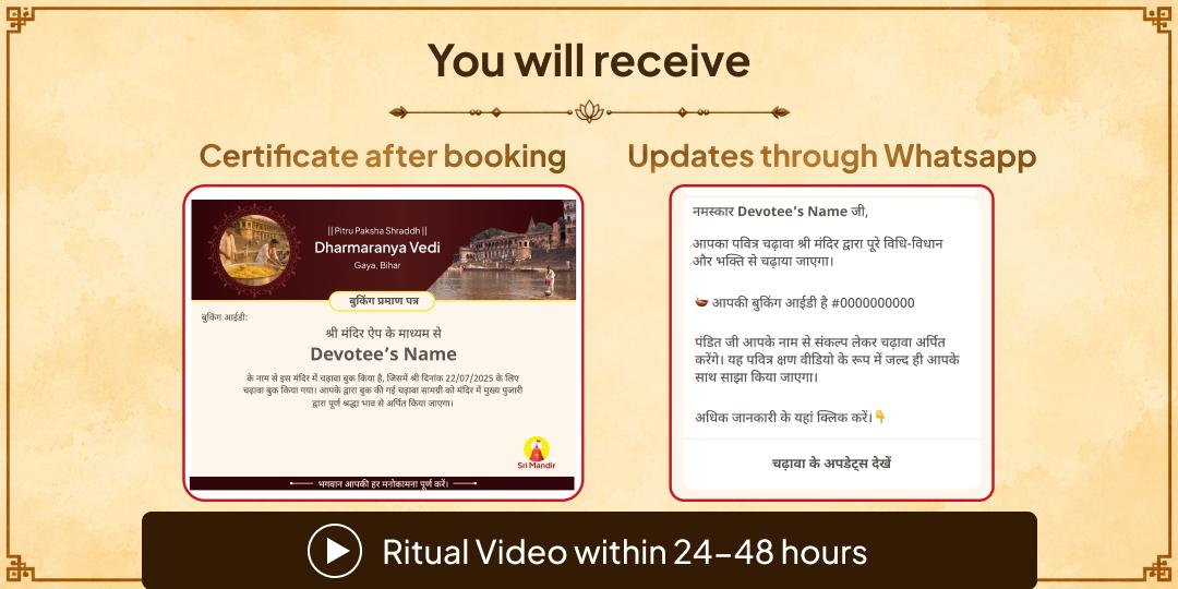 Maha Bharani Special Gaya 101KG Khichdi Bhojan Seva for Needy | In Memory of Your Ancestors