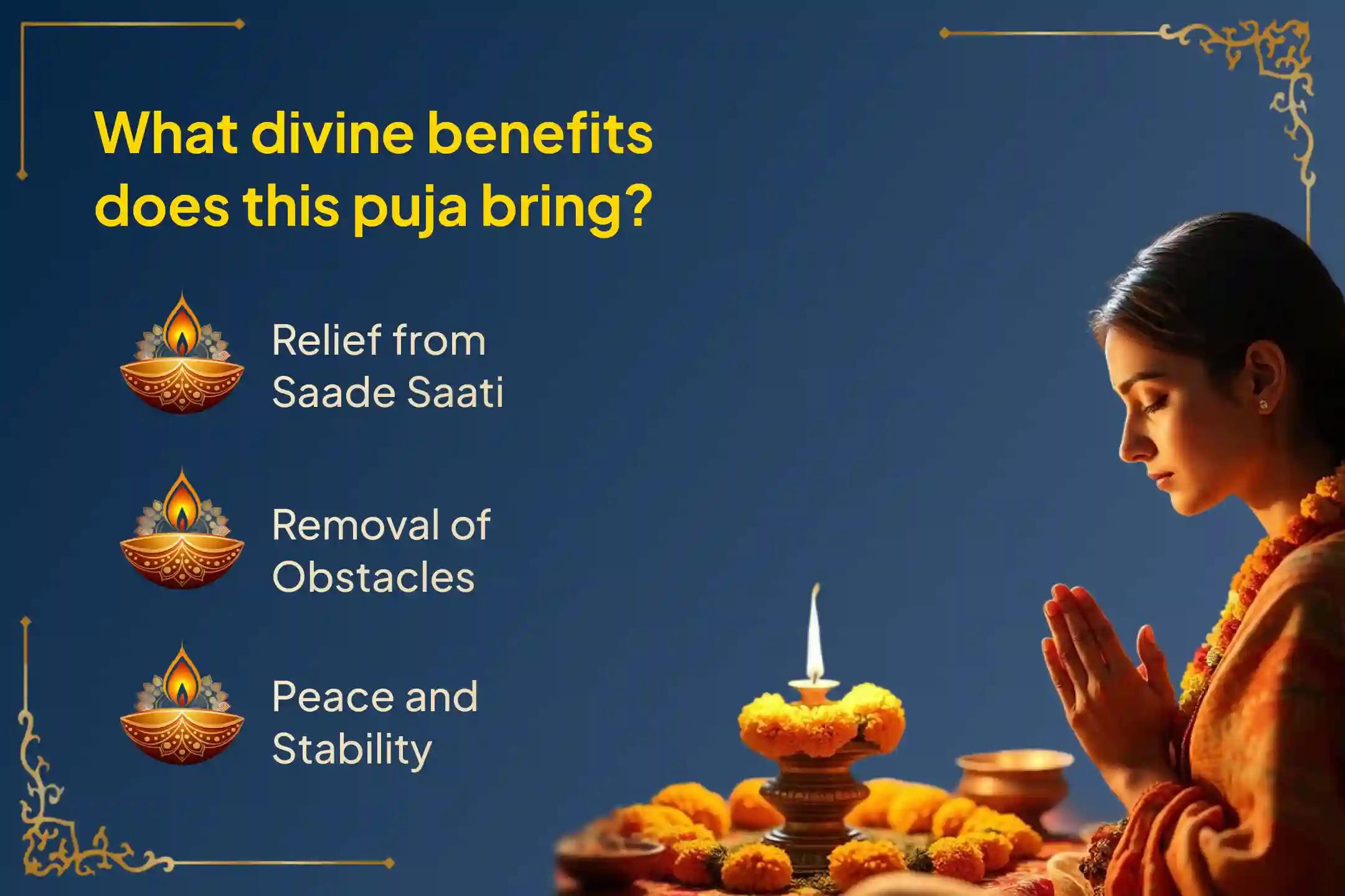 Participate in the Last Shani Amavasya Shani Shanti - Pisces Special Shani Saade Saati Shanti Puja for Pisces to seek relief from anxiety, money issues and family issues, which is caused by Shani Saade Saati