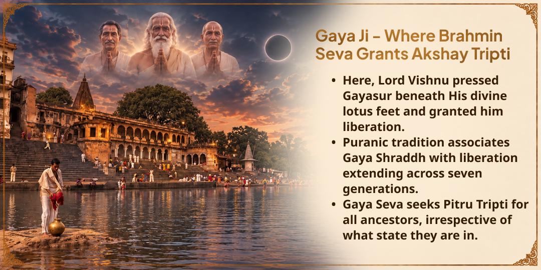 Mahalaya Sarva Pitru Amavasya Gaya Ji Brahmin Seva for Peace of Ancestors 