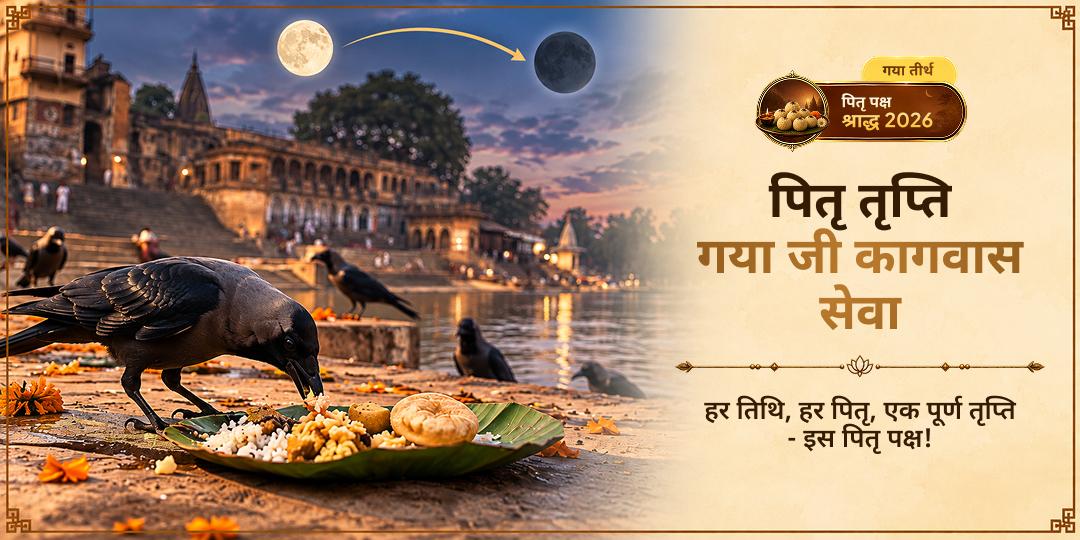 पितृ पक्ष श्राद्ध पितृ तृप्ति गया जी कागवास (काक बलि) सेवा