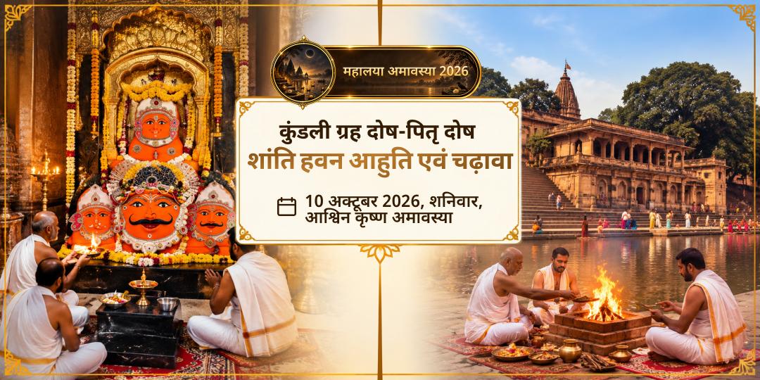 महालया शनि अमावस्या कुंडली ग्रह दोष-पितृ दोष शांति हवन आहुति एवं चढ़ावा