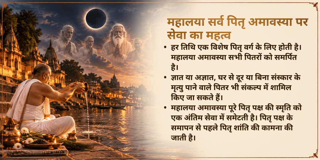 महालया सर्व पितृ अमावस्या पितृ कल्याण 3 मोक्ष तीर्थ 21 ब्राह्मण सेवा