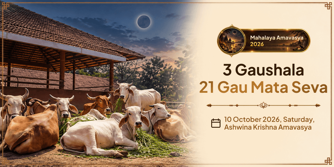 Mahalaya Sarv Pitru Amavasya 21 Gau Mata Seva for Ancestor's Safe Vaitarani Crossing
