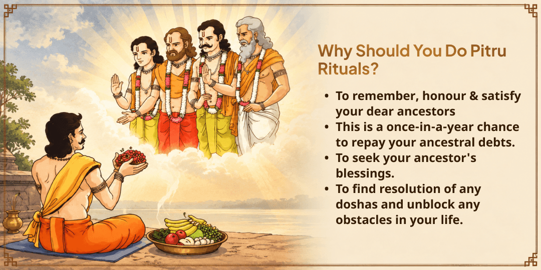 Mahalaya Sarv Pitru Amavasya 21 Gau Mata Seva for Ancestor's Safe Vaitarani Crossing