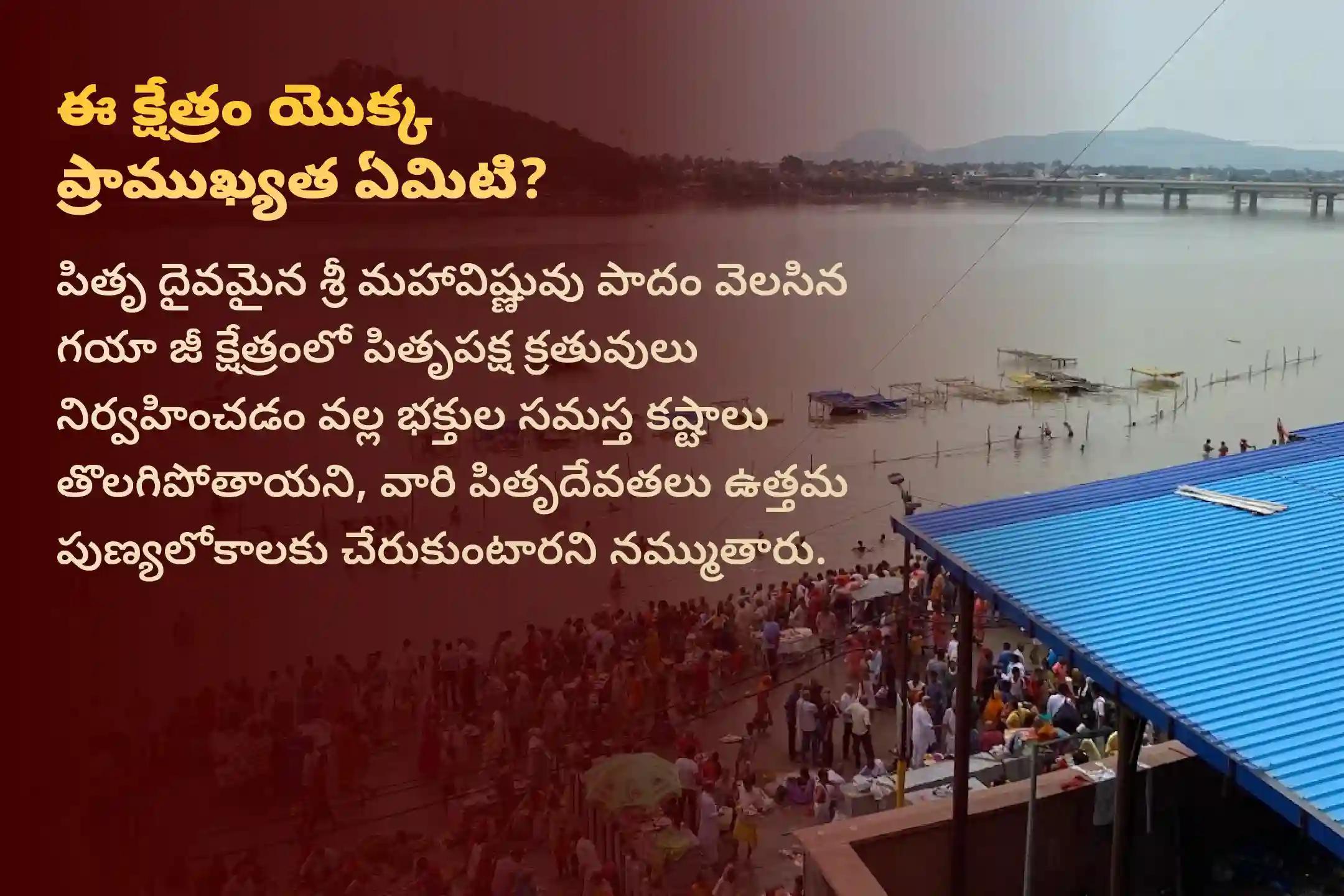 పెద్దల అమావాస్య రోజున 'గయా జీ పిండదానం మరియు సర్వ పితృ శాంతి పూజ' లో పాల్గొనండి. మరణించిన పితృదేవతలకు మోక్షాన్ని ప్రసాదించండి మరియు 21 తరాల కొరకు దివ్య ఆశీస్సులను ఆహ్వానించండి.