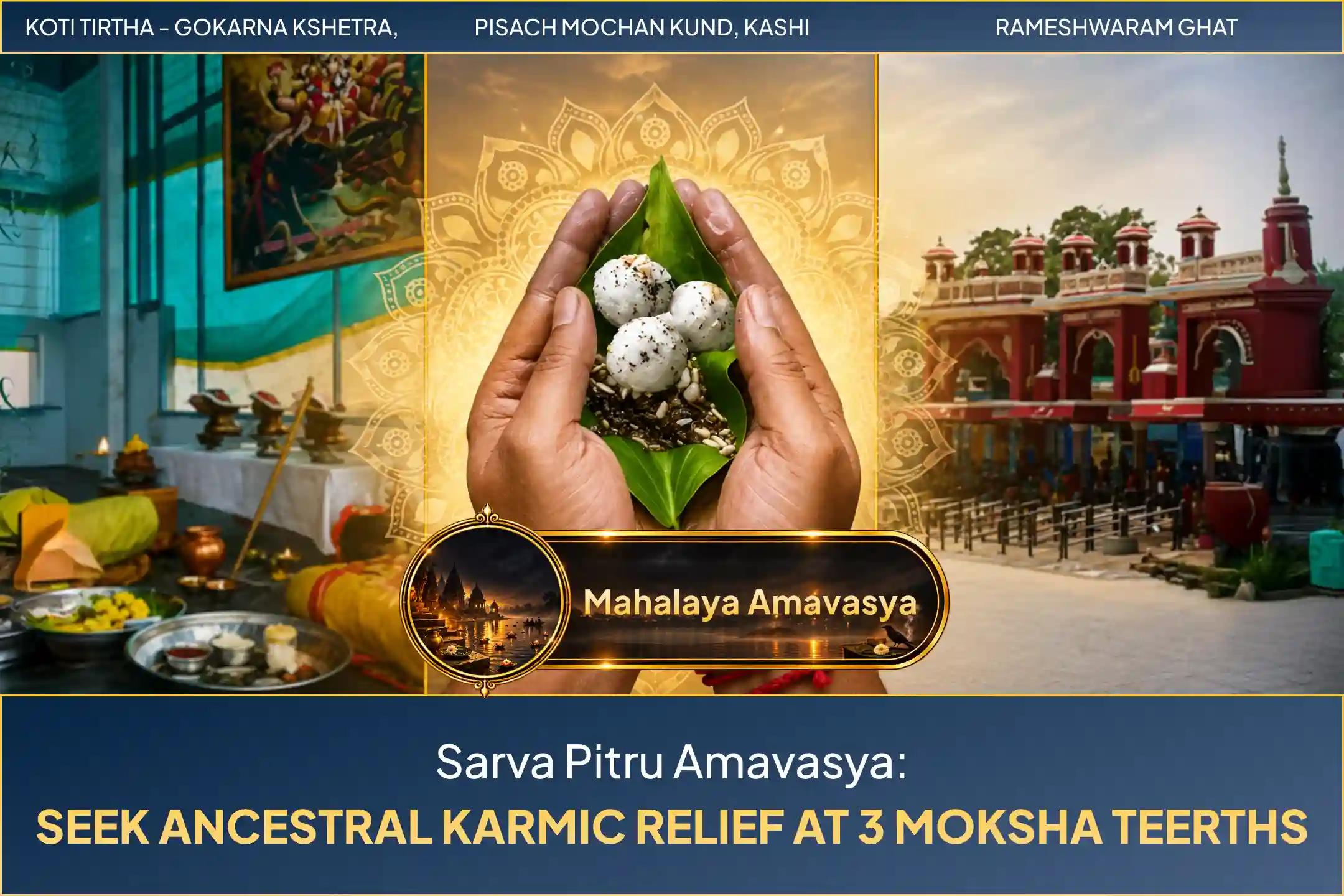 Participate in the Mahalaya Grand Pitru Shanti Special Kashi-Gokarna-Rameshwaram Ghat Mahalaya Pitru Shanti Puja and Yagya for Ancestral Karmic Relief and Peaceful Life
