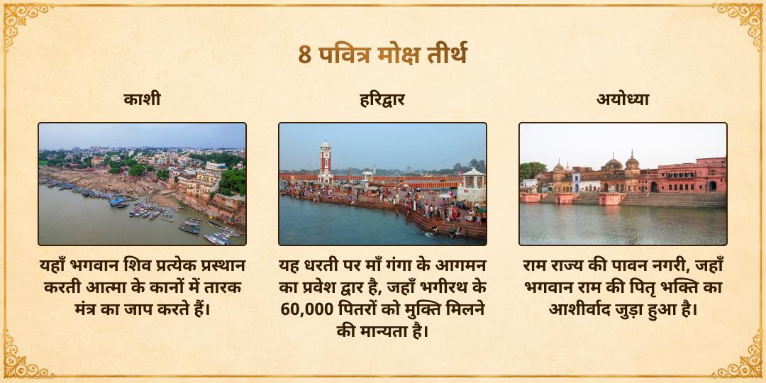 महालया सर्व पितृ अमावस्या गया और सप्त मोक्ष पुरी 21 ब्राह्मण सेवा
