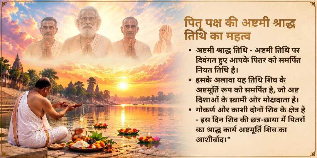 पितृ पक्ष अष्टमी काशी-गोकर्ण ज्ञात-अज्ञात पूर्वज मोक्ष प्राप्ति सेवा
