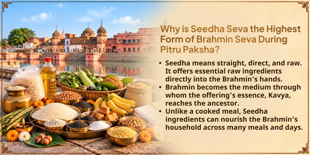 Pitru Paksha Ashtami Shraadh Gokarna Seedha Seva to 21 Brahmins 