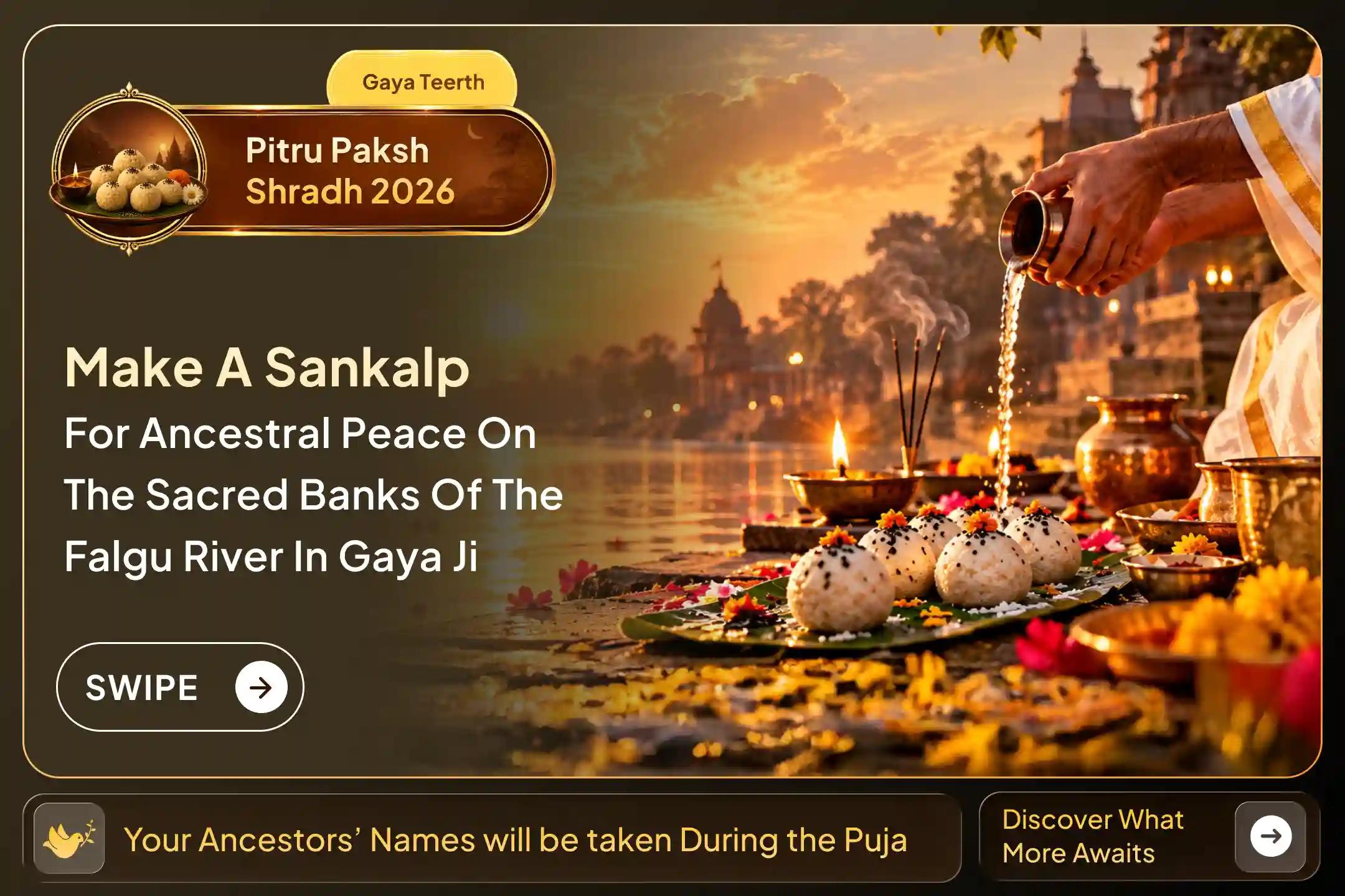 Perform Shradh Puja at the very place where Mata Sita is traditionally believed to have performed Pitru rituals for King Dasharatha.