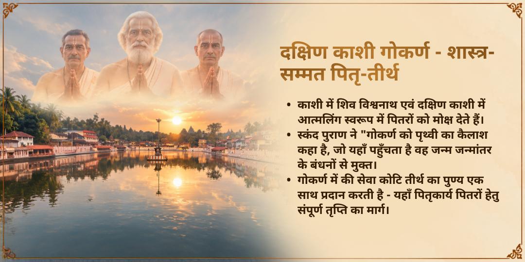 पितृ पक्ष अष्टमी दक्षिण काशी गोकर्ण संपूर्ण पितृ शांति सेवा