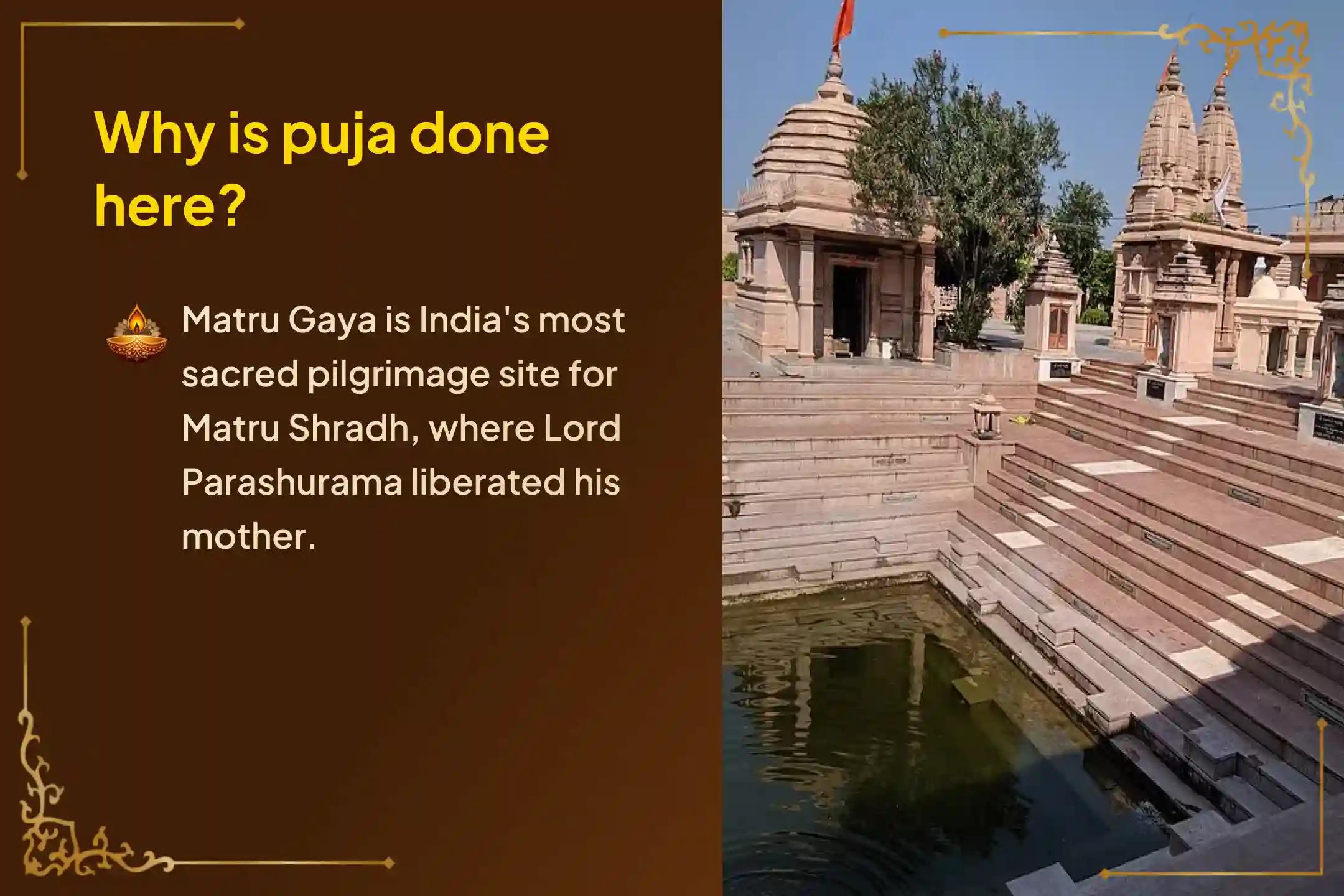 Participate in the Matru Navami Tithi dedicated to all female ancestors: Matru Navami Shradh Puja and Tarpan for all female Ancestors at Matru Gaya for the peace of all female ancestors and the divine blessings of Matru Pitru.