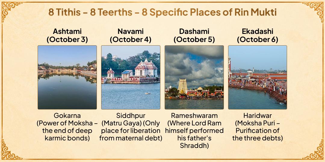 Pitru Paksha Shraddh 8 Tithis 8 Teerths Complete Pitru Rin Mukti Maha Seva