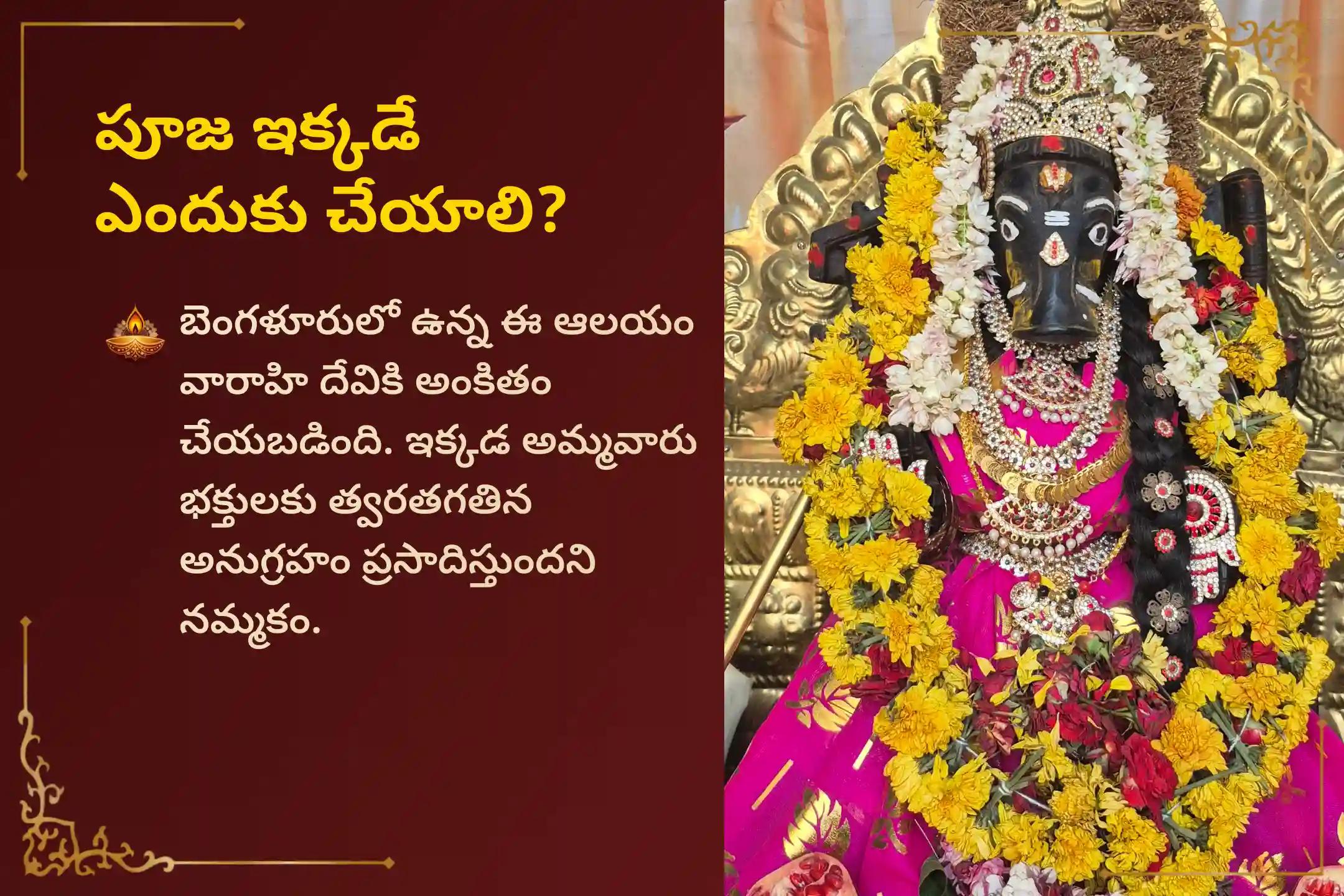 🔱 మీ భూ వివాదాల పరిష్కారం కోసం మరియు కొత్త ఇల్లు కనాలనే మీ కలలు నెరవేరడం కోసం, నవరాత్రి మొదటి రోజున జరిగే "వారాహి దేవి, భూ వరాహ స్వామి పూజ మరియు హోమం"లో పాల్గొనండి 🙏