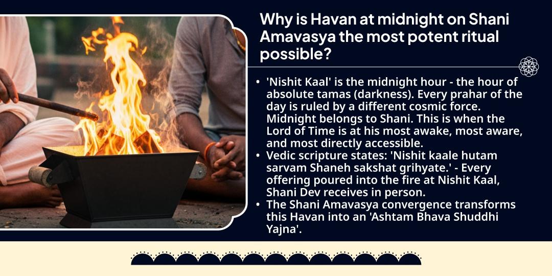Last Shani Amavasya 2026 Nishit Kaal Havan Ahuti & Tel Abhishek
