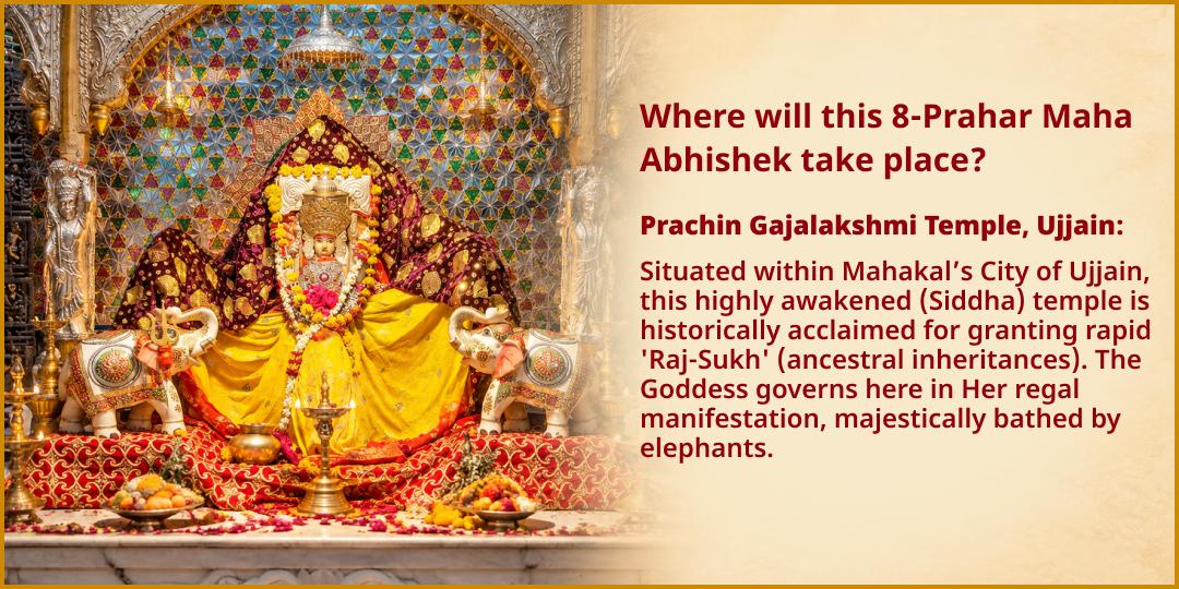 Maha Navratri Maha Ashtami Ashtalakshmi Siddhi 8-Ras 8-Prahar Maha Abhishek