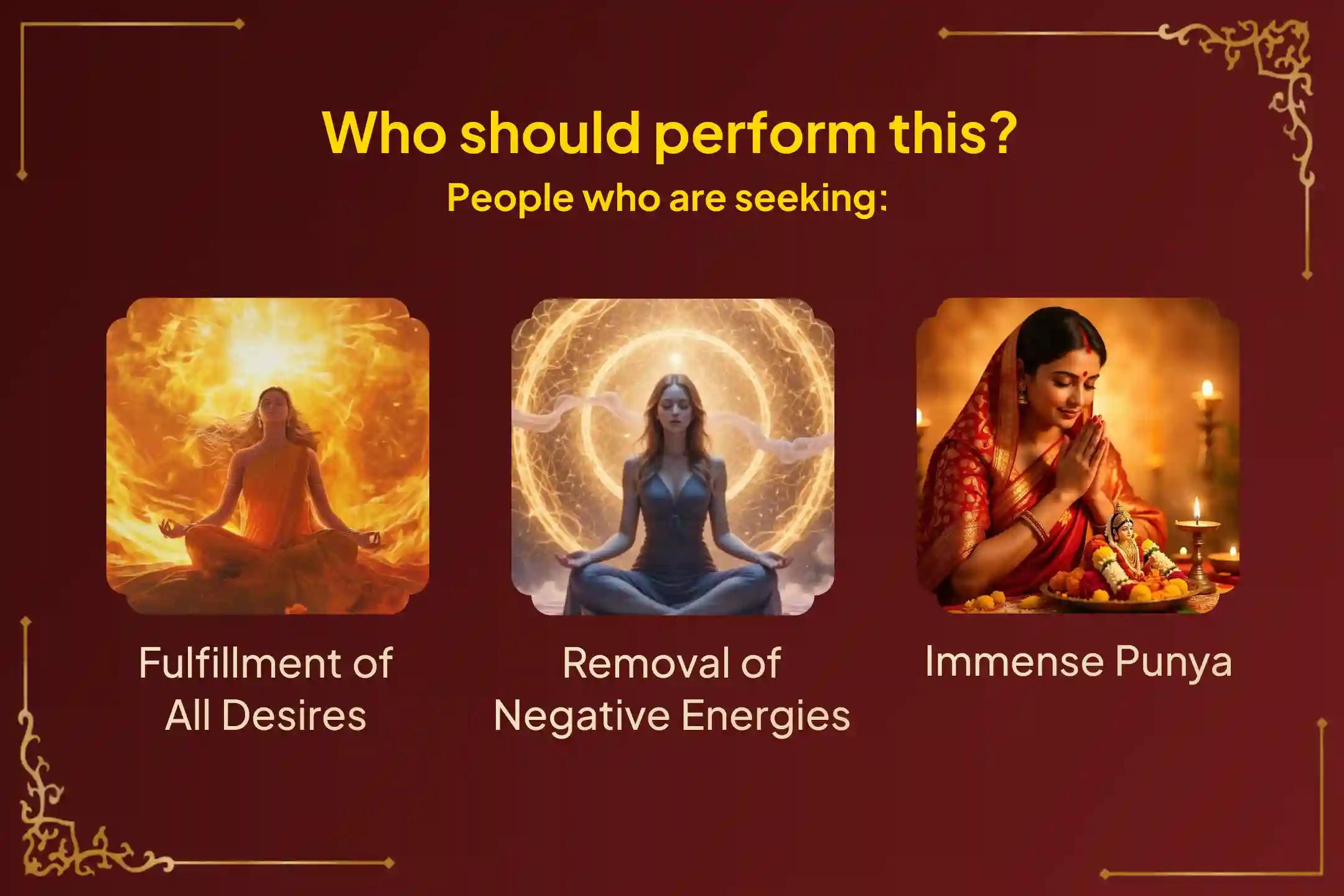 🕉️Participate in the Ashtami Durga Chandi Homa and Navami 108 Kanya Pujan and Bhojan Seva during Navratri to fulfill all your desires, destroy negative energies, and seek the divine grace of Durga Devi🙏
