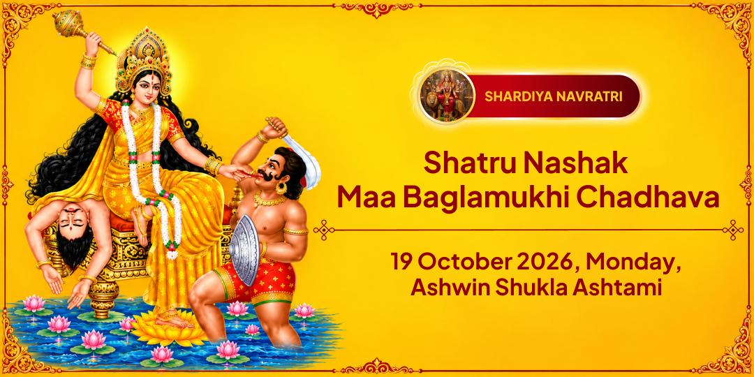 Maha Navratri Maha Ashtami Shatru Nashak Ashta Mahavidya Maa Baglamukhi Chadhava