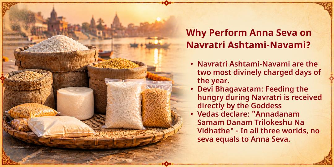Maha Navratri Ashtami-Navami Food & Ration Kits Distribution Seva to Needy