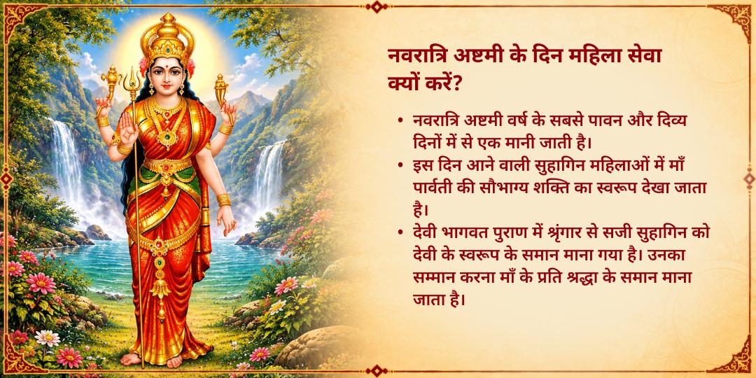 नवरात्रि अष्टमी महिलाओं को शृंगार सामग्री एवं साड़ी वितरण सेवा
