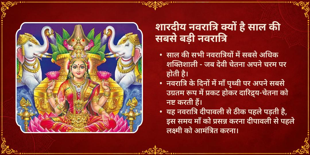 महा नवरात्रि धन-समृद्धि प्रदायिनी माँ गजलक्ष्मी महा चढ़ावा