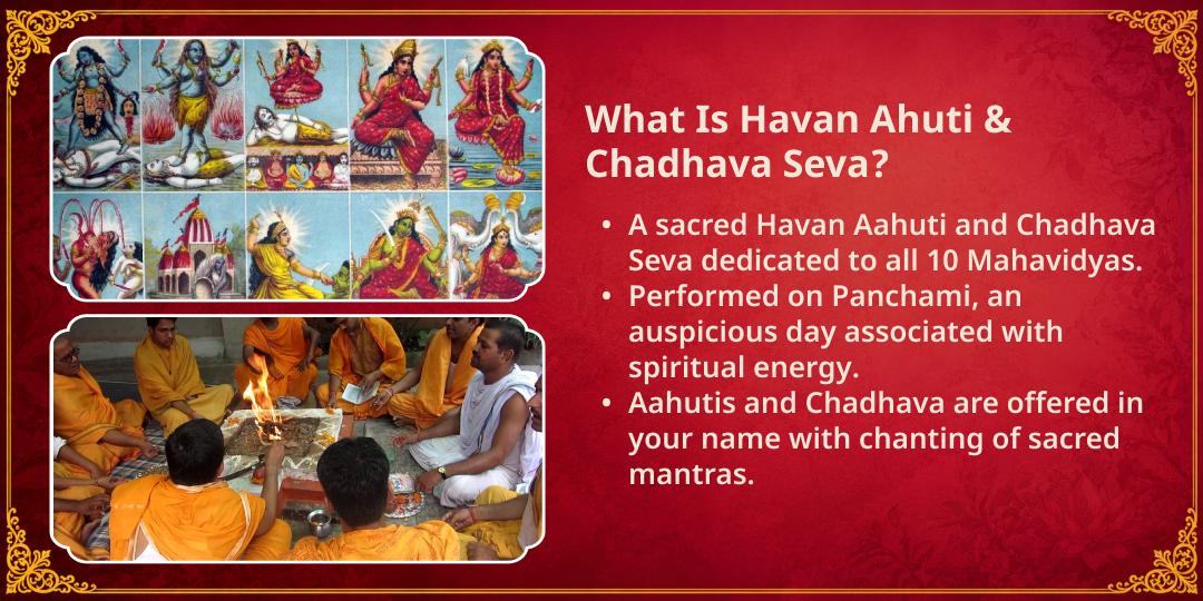 Mahanavratri Panchami Sarvasiddhi Pradayini Shakti Swaroopa 10 Mahavidya Havan Aahuti & Chadhava
