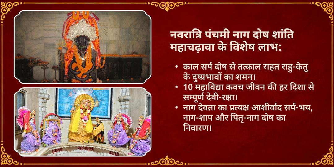महानवरात्रि पंचमी नाग दोष शांति 10 महाविद्या-नाग देवता चढ़ावा