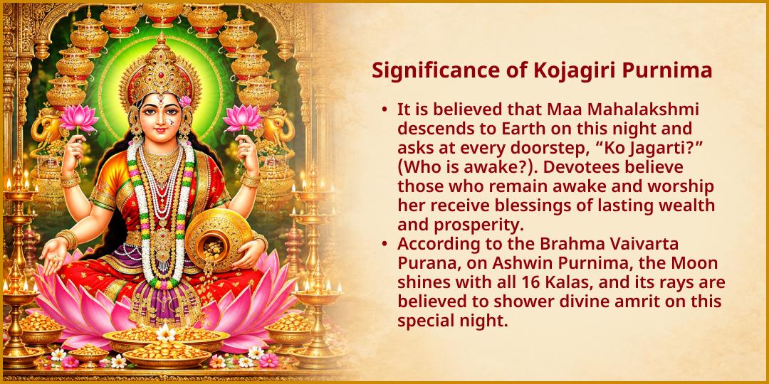 Kojagari Purnima Dhan & Samriddhi Pradayak Shri Mahalakshmi Shaktipeetha Chadhava