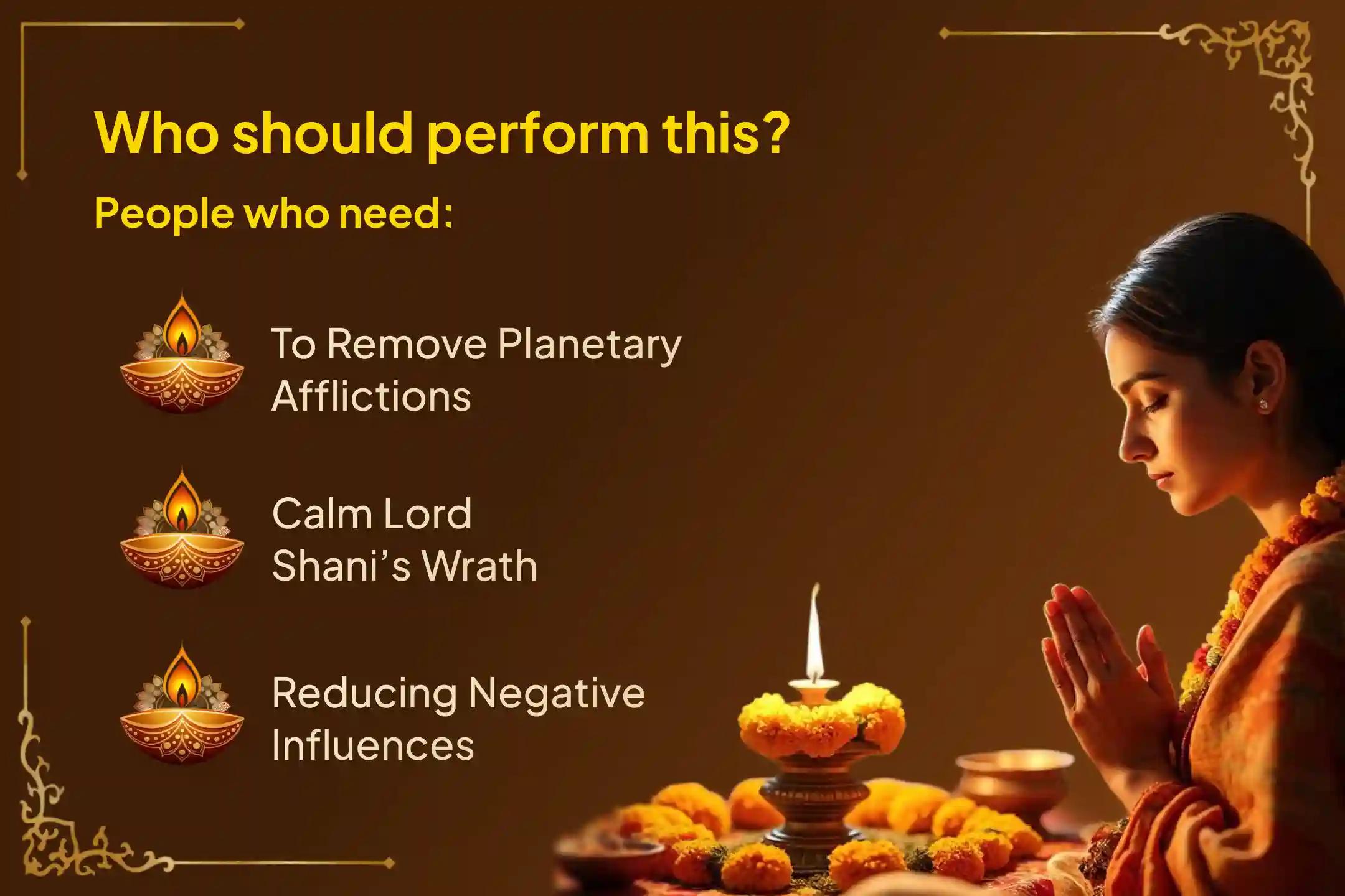 Participate in the Shani Trayodashi Special Navagraha Shanti Puja and Homa for Protection from Malefic Effects of All 9 Planets.