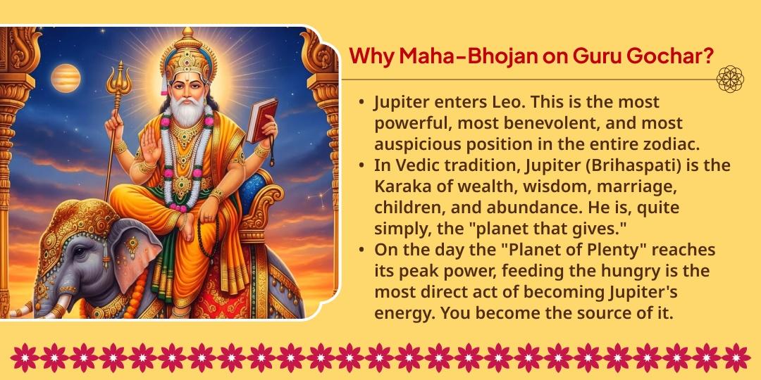 For a Positive Guru in Your Life - Guru Gochar Maha-Bhojan Seva